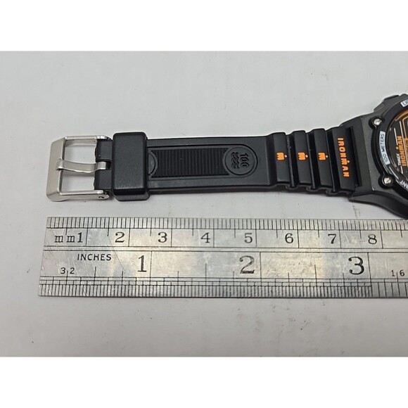 1992 Timex Ironman Triathlon Womens 8 Lap 100M Digital Watch Black New Battery - Picture 9 of 11